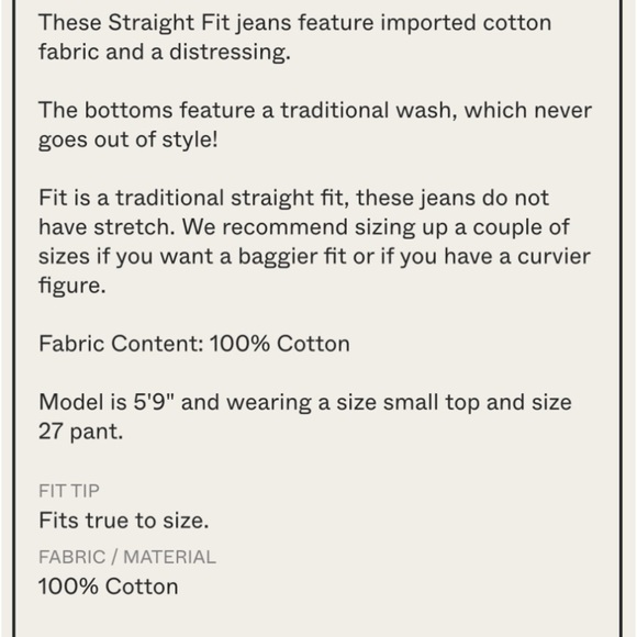 NWT Sandrine Rose Straight Fit Boyfriend Jean with distressing, size 30 - Picture 3 of 12